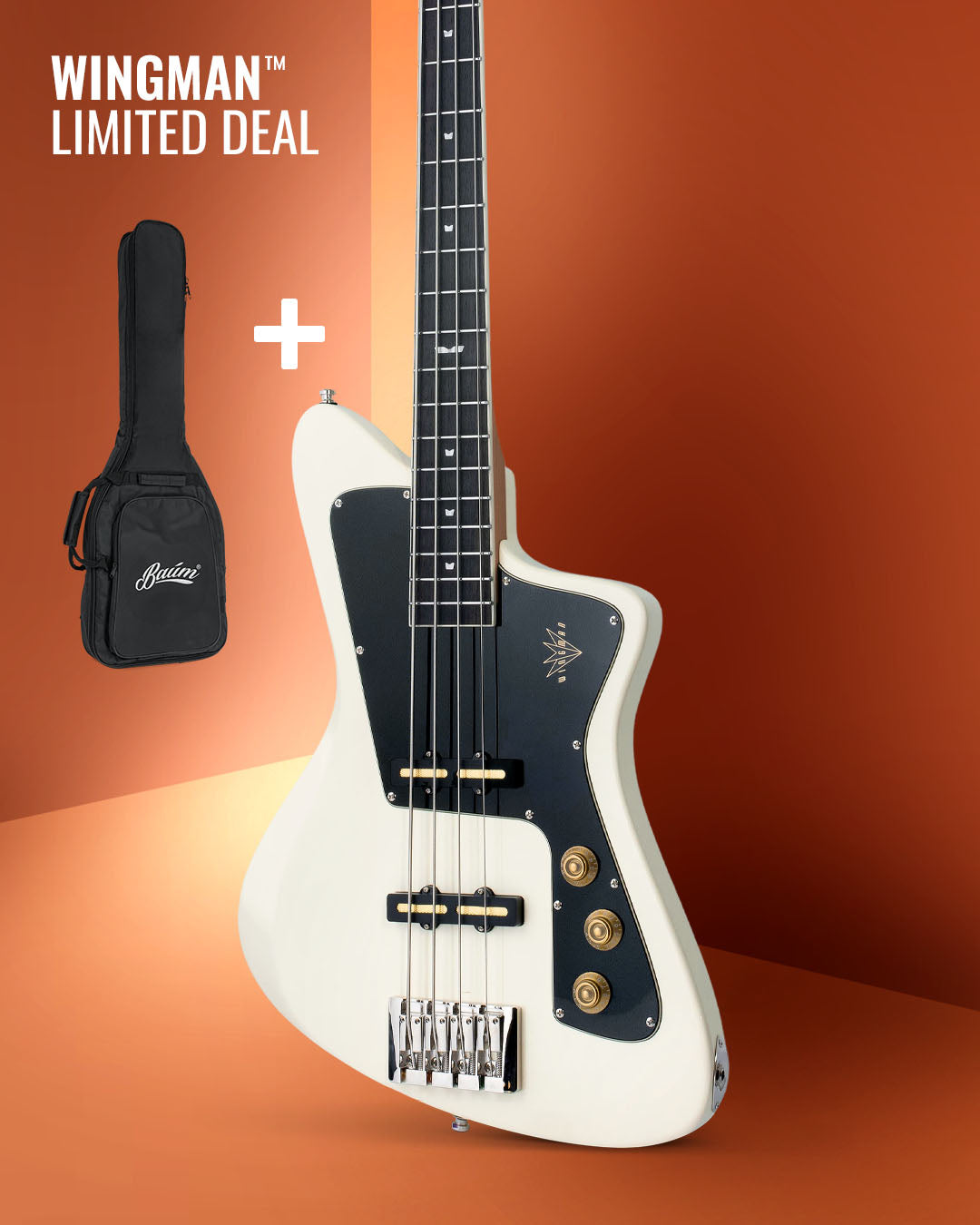 Wingman Bass - Vintage White