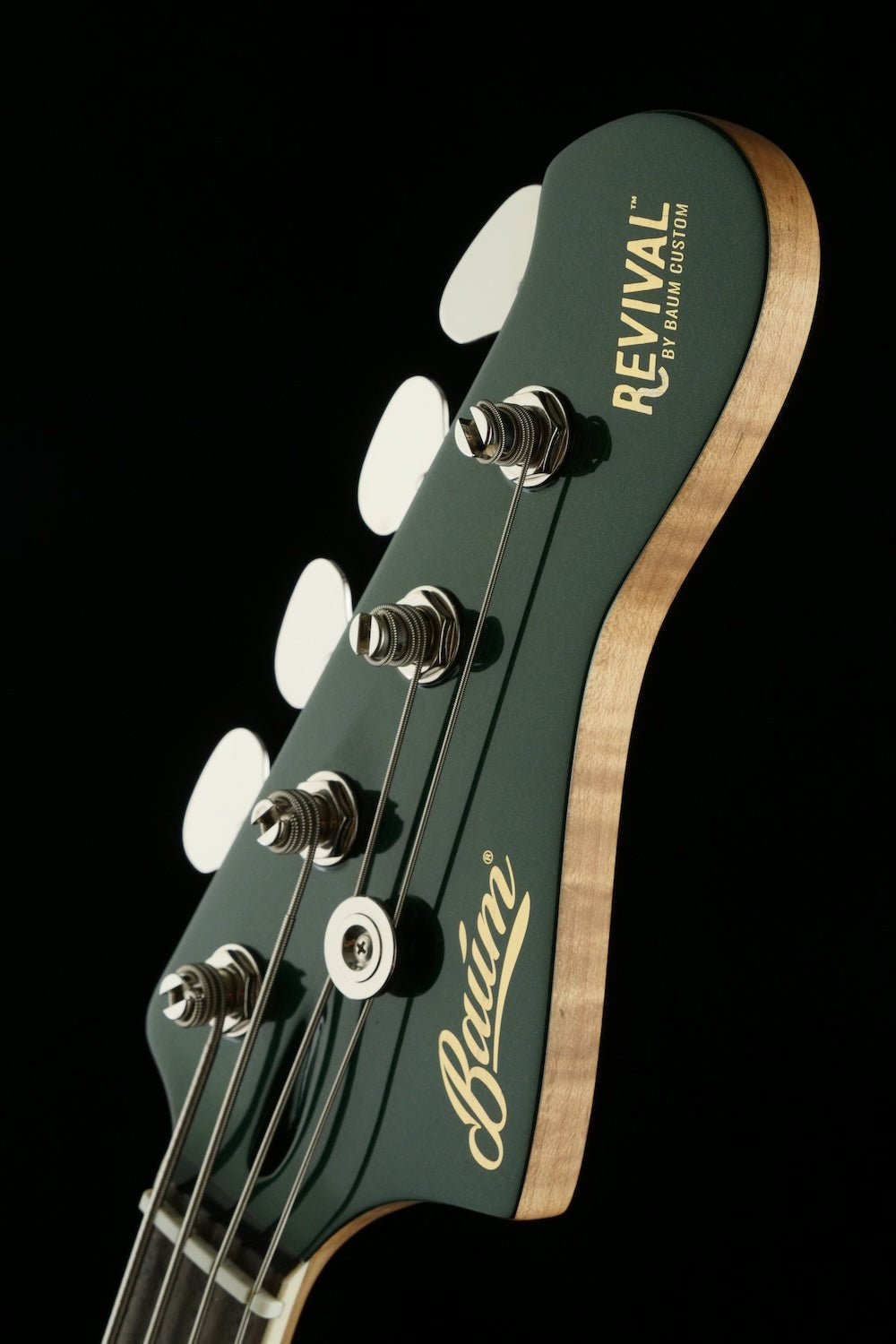 Revival 49 Wingman Bass - British Racing Green metallic | Custom Shop - Baum Guitars