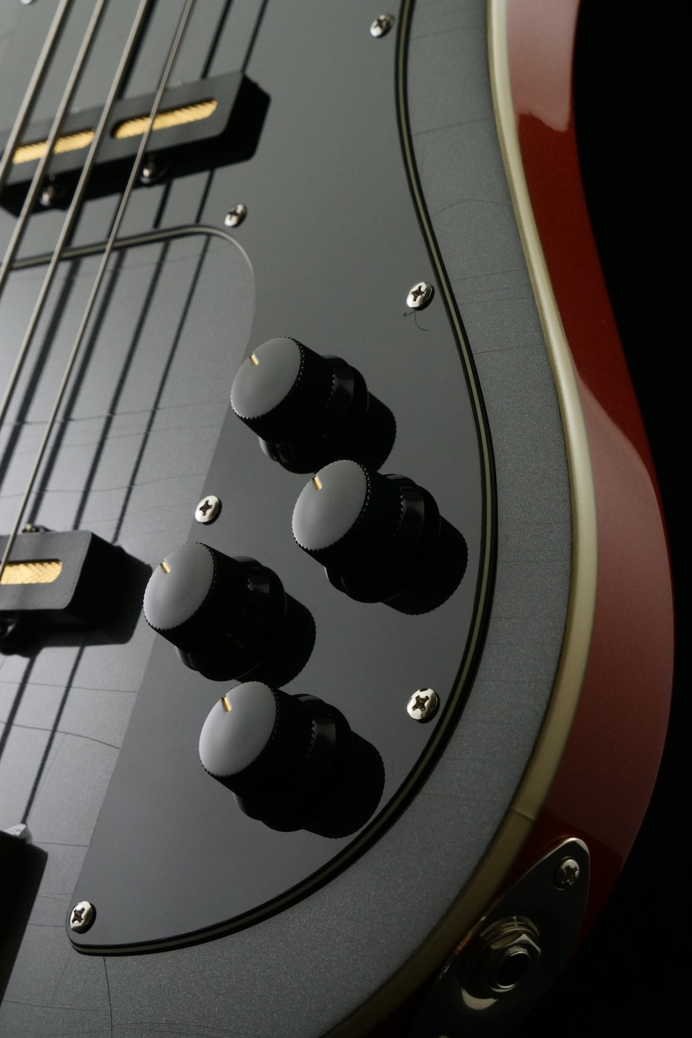 Revival #55 Nidhogg Bass - Magnetic Black & Orange metallic | Custom Shop