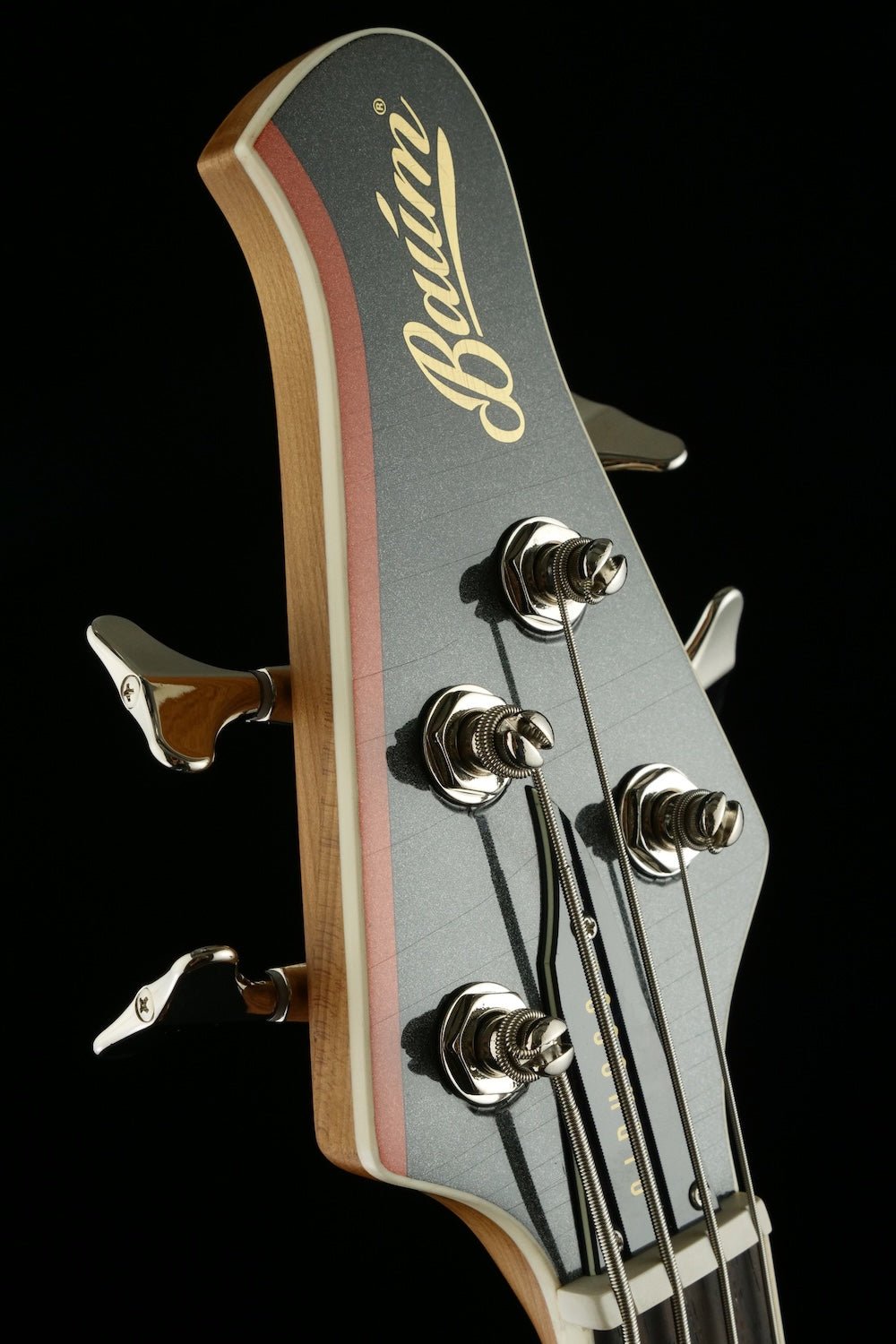 Revival 55 Nidhogg Bass - Magnetic Black & Orange metallic | Custom Shop - Baum Guitars