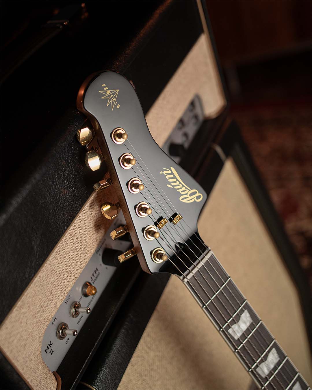 Wingman - Pure Black - Left Handed - Baum Guitars