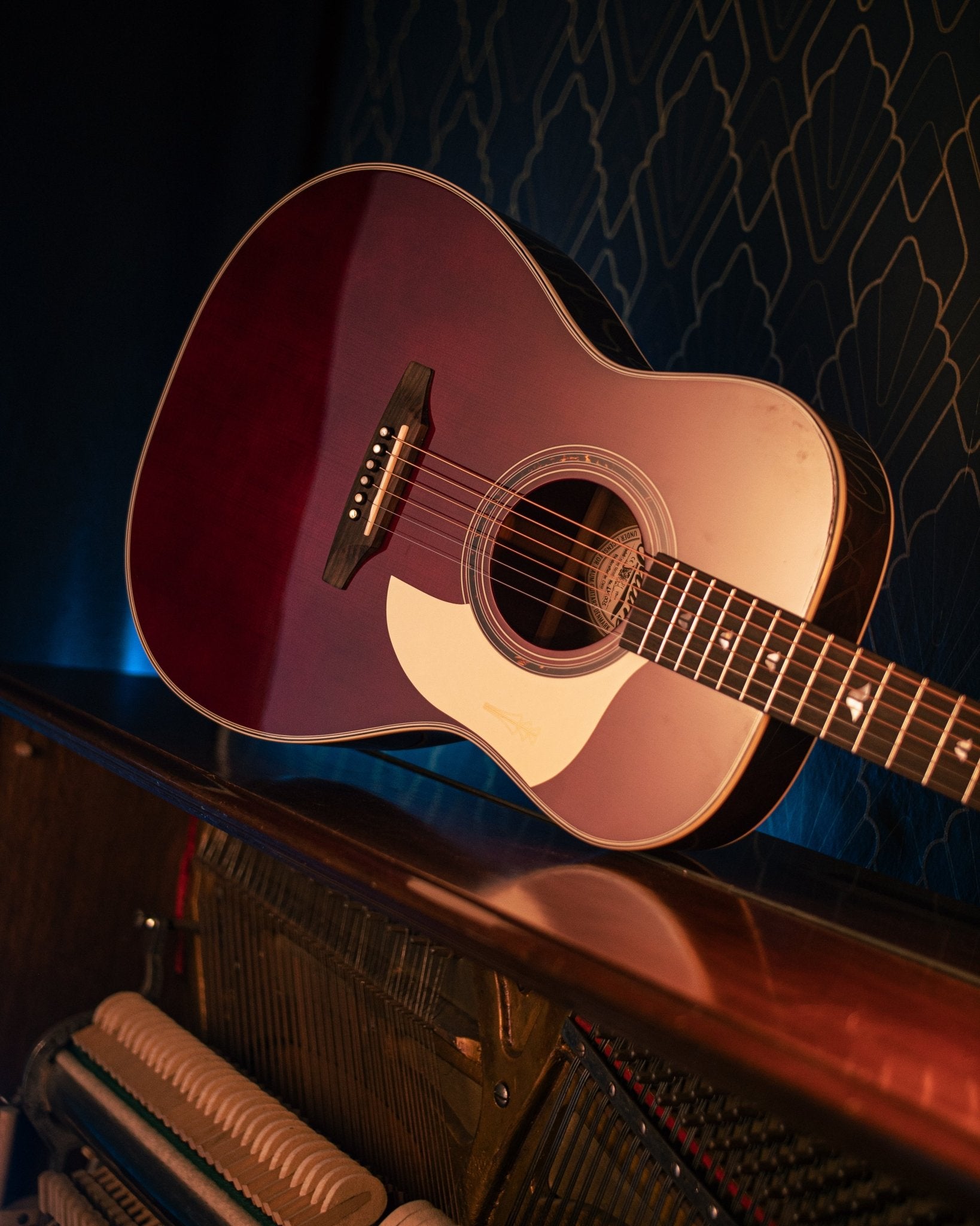 Leaper Melody - Deep Burgundy Red - Baum Guitars