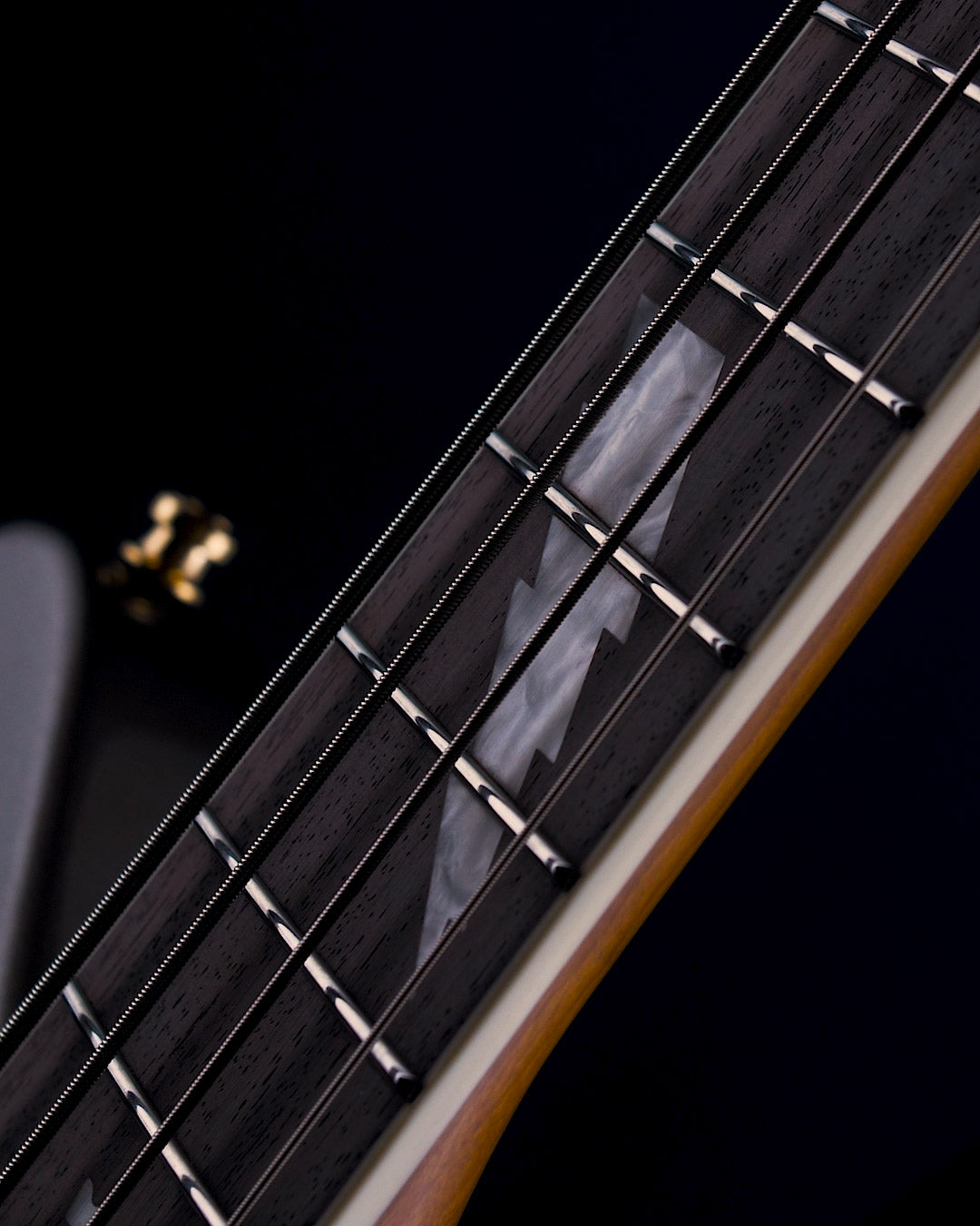 Signature Thunder inlay on Seye Adelekan Thunder bass guitar