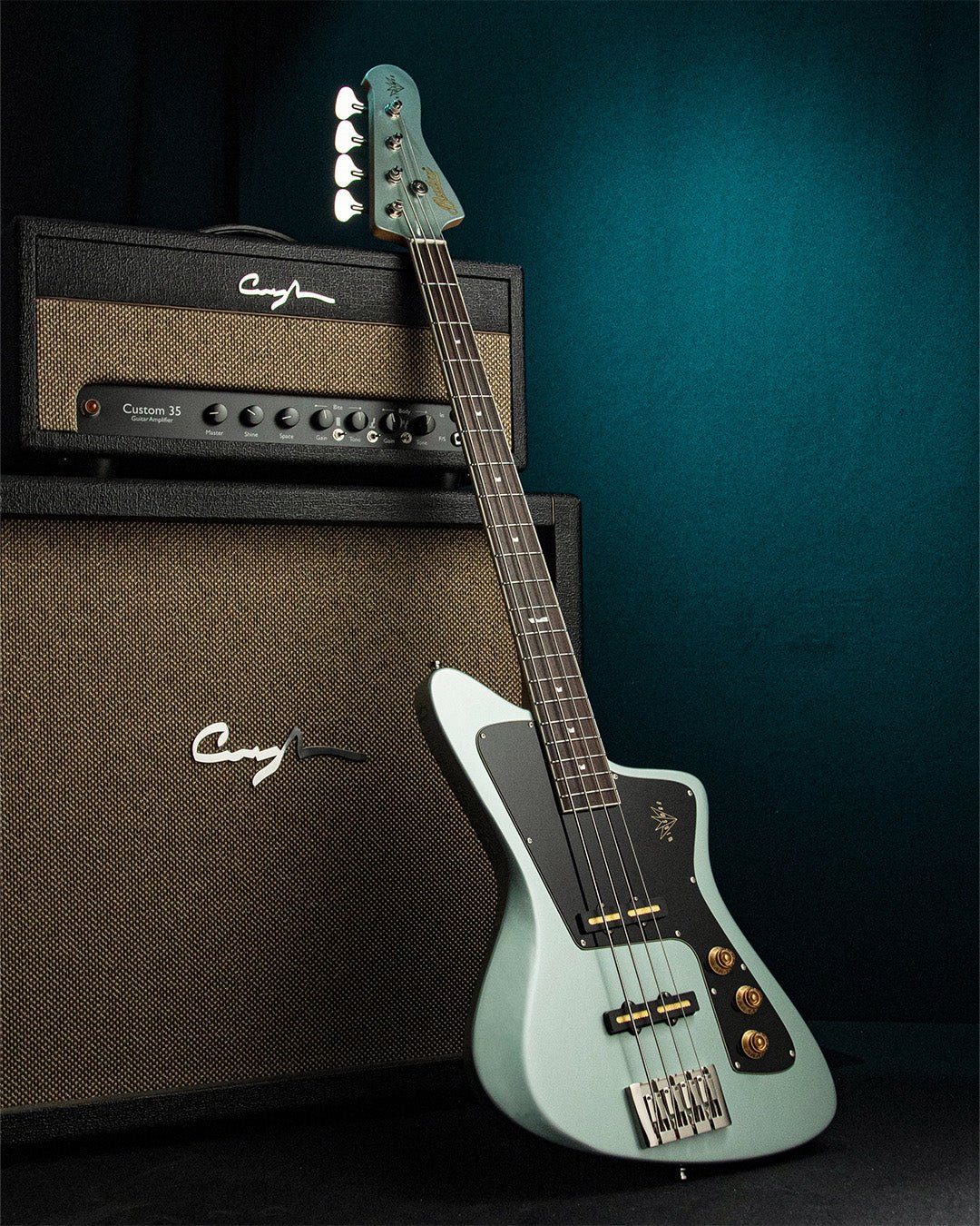 Wingman Bass - Ocean Mist - Baum Guitars