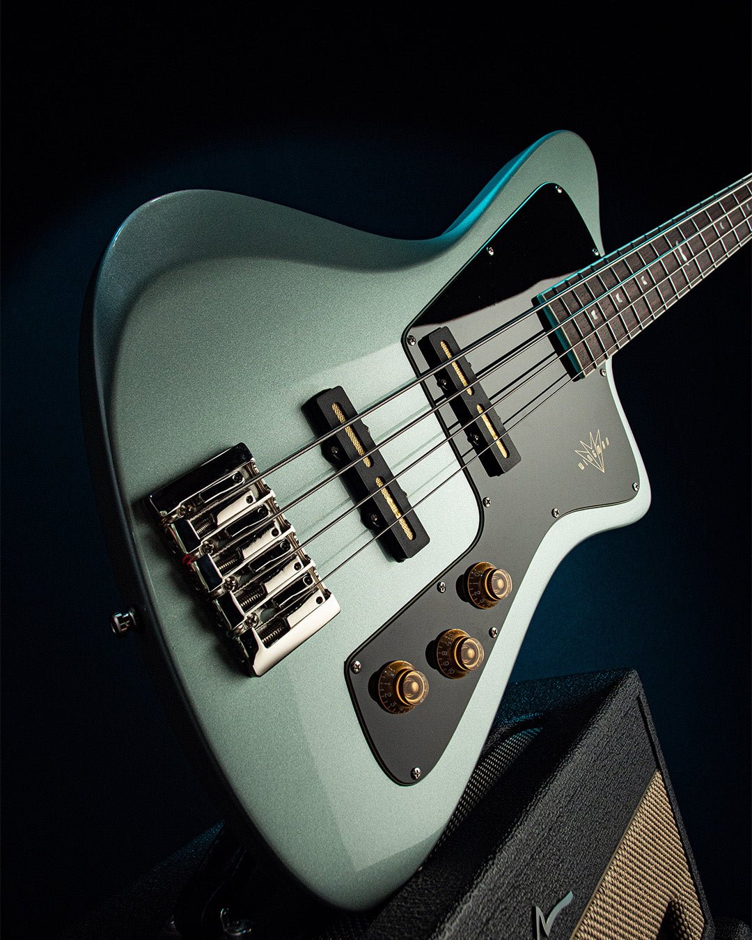 Wingman Bass - Ocean Mist - Baum Guitars