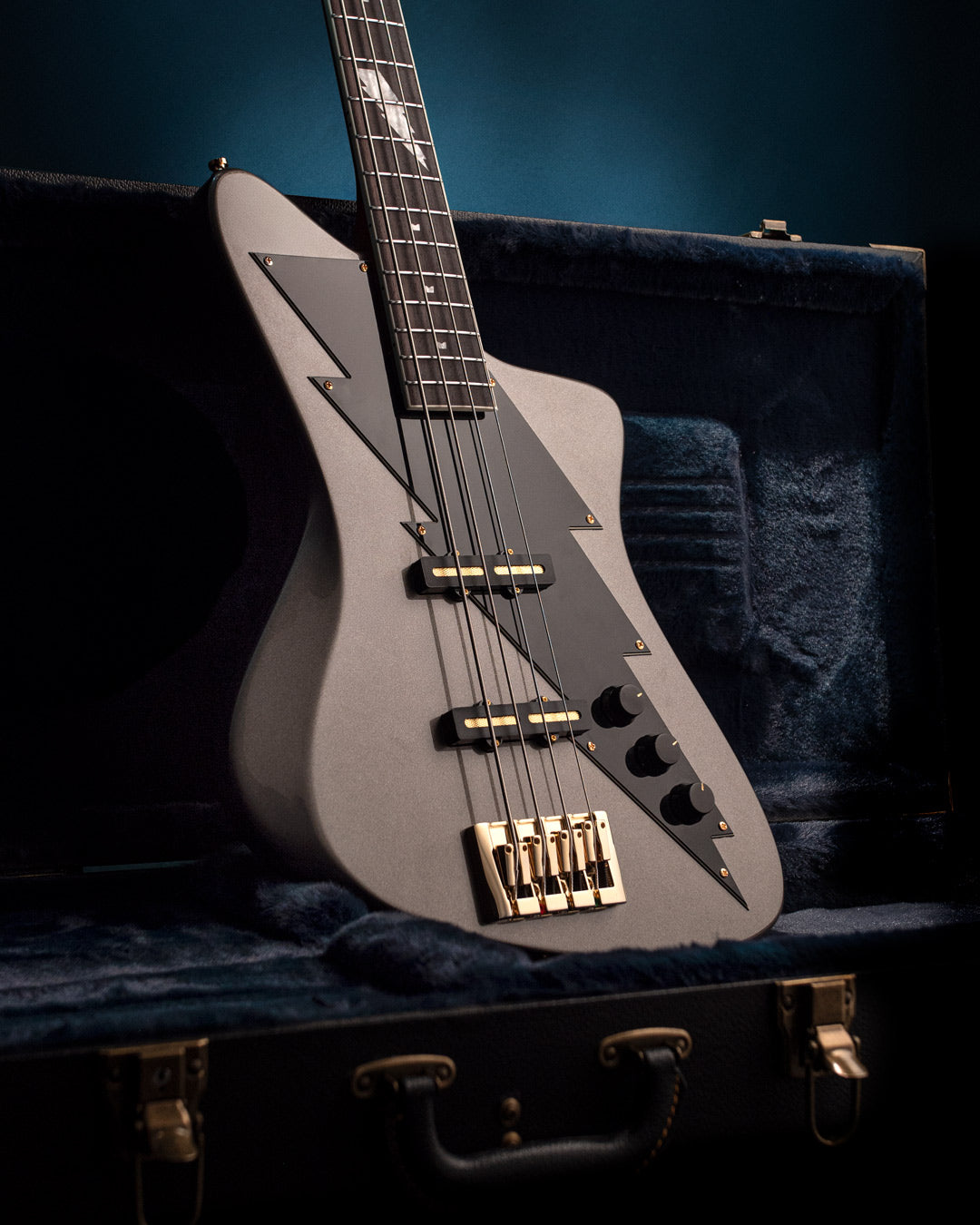 Seye Adelekan Thunder bass guitar in bass hardcase