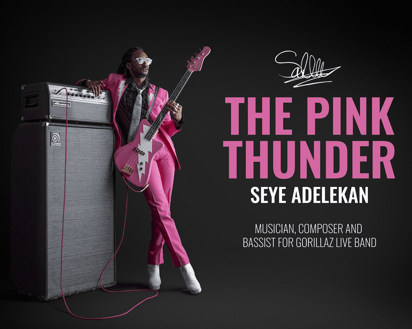 NEWS: THE PINK THUNDER BASS™ – SEYE ADELEKAN SIGNATURE BASS - Baum Guitars