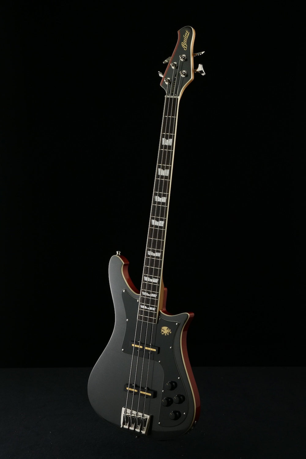 Revival #55 Nidhogg Bass - Magnetic Black & Orange metallic | Custom Shop