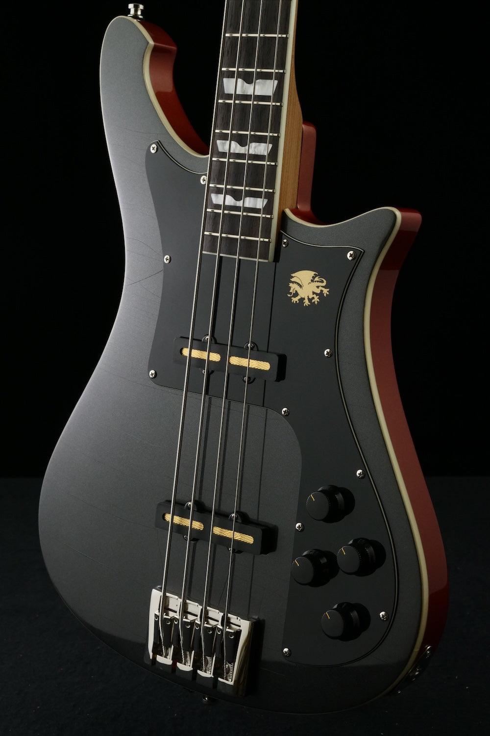 Revival #55 Nidhogg Bass - Magnetic Black & Orange metallic | Custom Shop