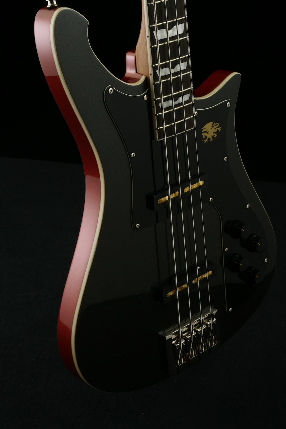 Revival #55 Nidhogg Bass - Magnetic Black & Orange metallic | Custom Shop
