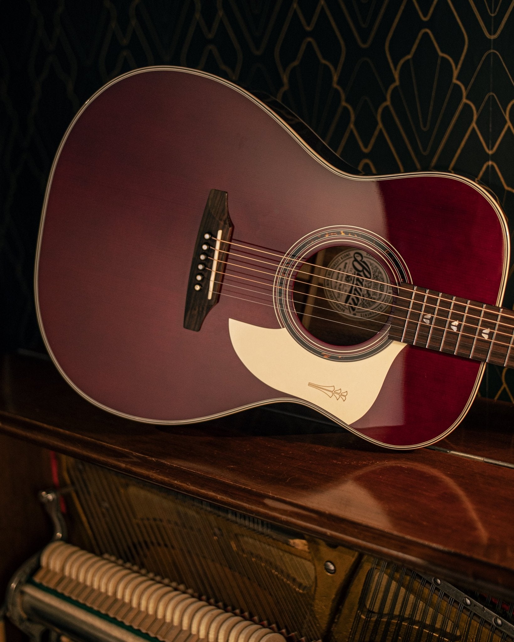 Leaper Melody - Deep Burgundy Red - Baum Guitars