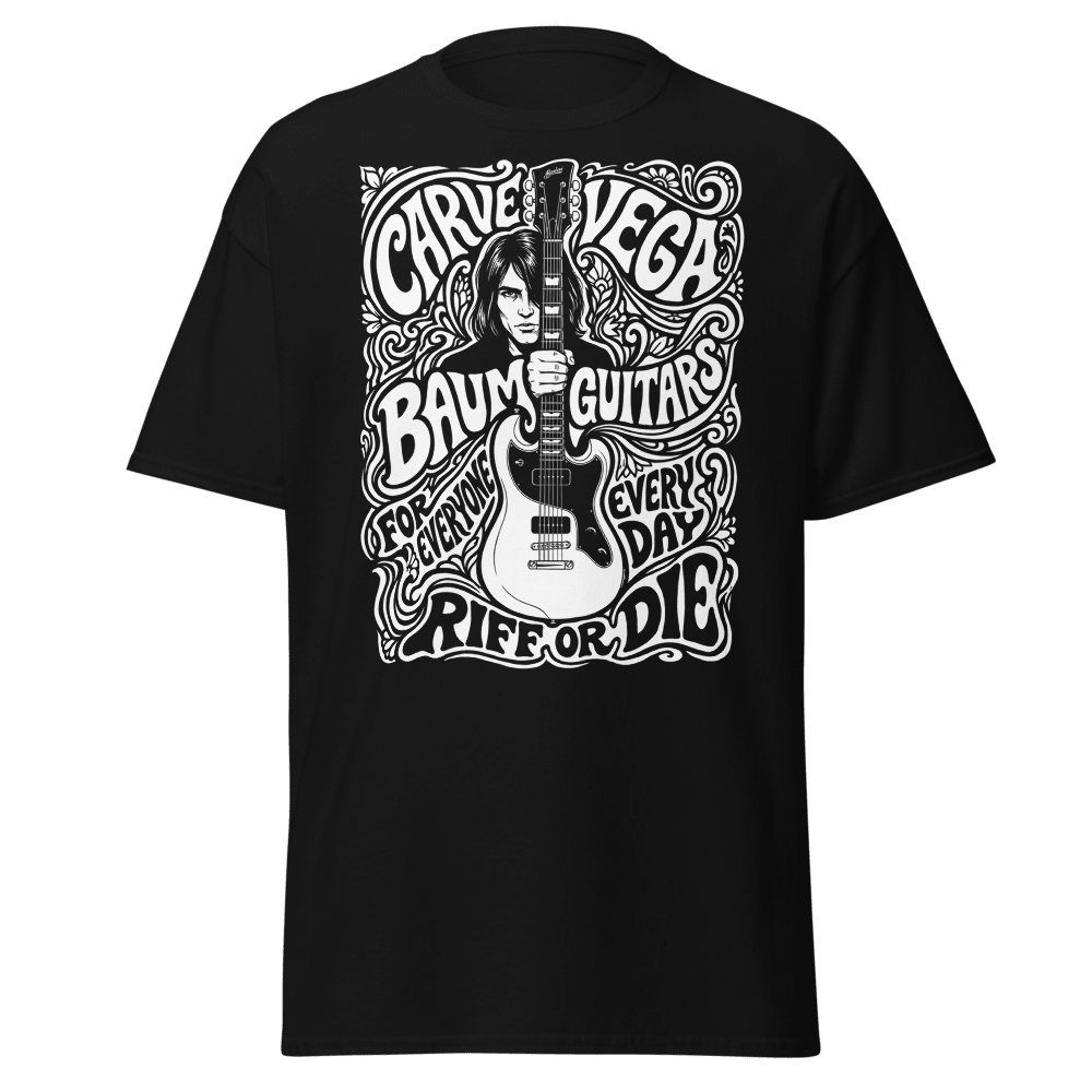 The Carve - Riff or Die | Limited Edition T-shirt - Baum Guitars